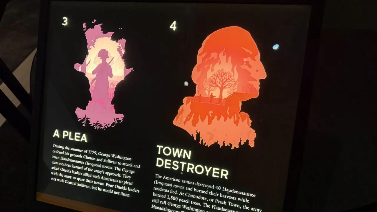 A visão sombria da América no Smithsonian exposta: Washington apelidado de 'destruidor de cidades' e Guerra Revolucionária 'perigosa'