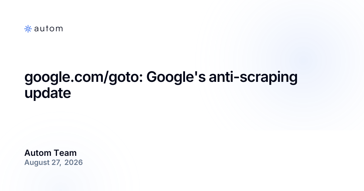 google.com/goto: A atualização anti-scraping do Google